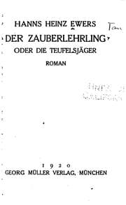 Tapa de Der Zauberlehrling: Oder, die Teufelsjäger: Roman