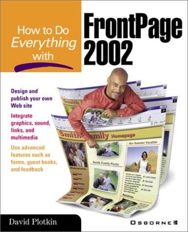 Tapa de How to Do Everything with Frontpage 2002 (How to Do Everything)