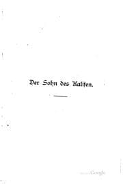 Tapa de Der Sohn des Kalifen: Dramatisches Märchen in vier Aufzügen,