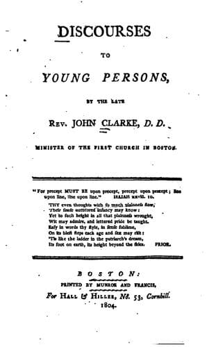 Tapa de Discourses to Young Persons