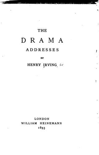Tapa de The drama addresses