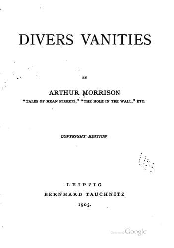 Tapa de Divers Vanities