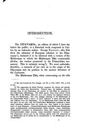 Tapa de The Dîpavaṃsa: An Ancient Buddhist Historical Record