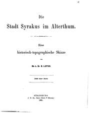 Tapa de Die Stadt Syrakus im Alterthum