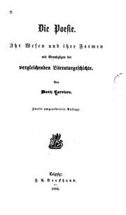 Tapa de Die Poesie: ihr Wesen und ihre Formen: Mit Grundzügen der vergleichenden ..