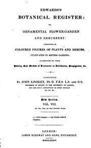 Tapa de Edwards's Bontanical Register