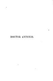 Tapa de Doctor Antonio, by the author of Lorenzo Benoni