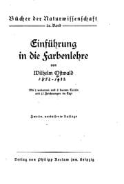 Tapa de Einführung in die Farbenlehre