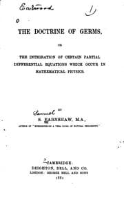 Tapa de The Doctrine of Germs, Or, The Integration of Certain Partial Differential ..