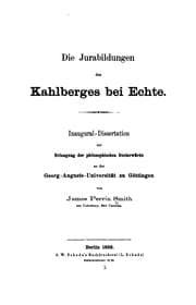 Tapa de Die Jurabildungen des Kahlberges bei echte..