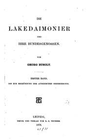 Tapa de Die Lakedaimonier und ihre Bundesgenossen