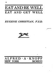 Tapa de Eat and be Well, Eat and Get Well