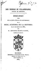 Tapa de Don Rodrigo de Villandrando, Conde de Ribadeo: Discurso leído en la junta publica de ..