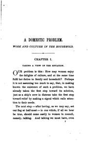 Tapa de Domestic Problems: Work and Culture in the Household, and the Schoolmaster's ..
