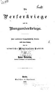 Tapa de Die Perserkriege und die Burgunderkriege: Zwei combinierte ..