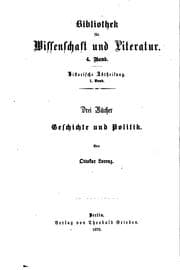 Tapa de Drei Bücher Geschichte und Politik