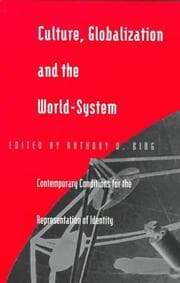 Tapa de Culture, Globalization and the World-System