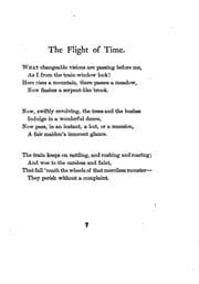 Tapa de The Flight of Time: And Other Poems