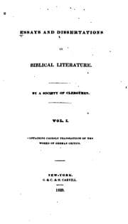Tapa de Essays and Dissertations in Biblical Literature