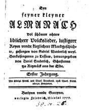 Tapa de Eyn Feyner Kleyner Almanach vol Schönerr Echterr liblicherr Volckslieder ..
