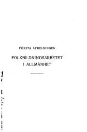 Tapa de Folkbildningsarbetet: särskildt med hänsyn till skönhetssinnets odling