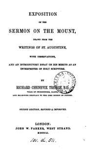 Tapa de Exposition of the sermon on the mount drawn from the writings of St. Augustine, with observations