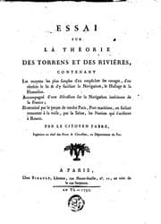 Tapa de Essai sur la théorie des torrens et des rivières, contenant les moyens les ..
