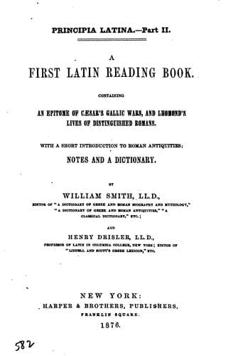 Tapa de First Latin Reading Book