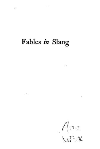 Tapa de Fables in Slang