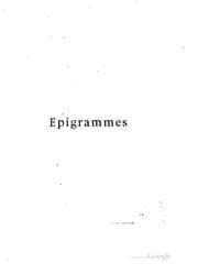 Tapa de Epigrammes (Frontispice de F. -A. Cazala)