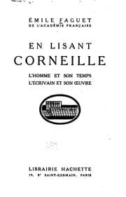 Tapa de En lisant Corneille: l'homme et son temps, l'écrivain et son œuvre