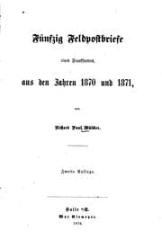 Tapa de Fünfzig Feldpostbriefe eines Frankfurters, aus den Jahren 1870 und 1871