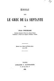 Tapa de Essai sur le grec de la septante