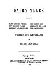 Tapa de Fairy tales, written and illustr. by Alfred Crowquill