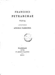 Tapa de Francisci Petrarchae vita