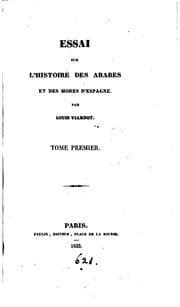 Tapa de Essai sur l'histoire des Arabes et des Mores d'Espagne