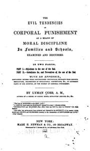Tapa de The Evil Tendencies of Corporal Punishment as a Means of Moral Discipline in Families and ..
