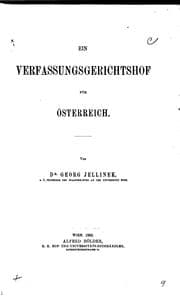 Tapa de Ein Verfassungsgerichtshof für Österreich
