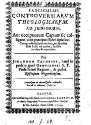 Tapa de Fasciculus, controversiarum theologicarum