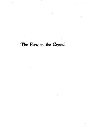 Tapa de The Flaw in the Crystal