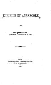 Tapa de Euripide et Anaxagore