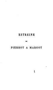 Tapa de Estreine de Pierrot à Margot