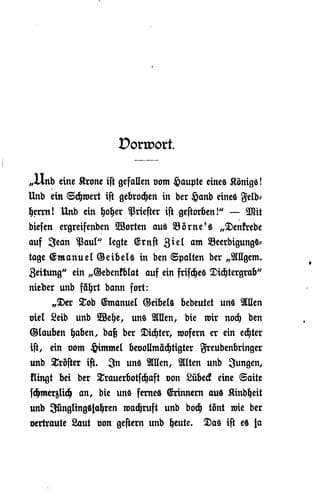 Tapa de Emanuel Geibel: Ein Gedenkbuch
