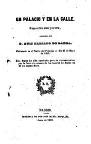 Tapa de En Palacio y en la calle: Drama en tres actos y en verso