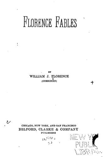 Tapa de Florence fables