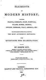 Tapa de Elements of modern history