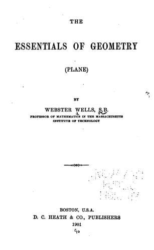 Tapa de Essentials of Geometry (plane)