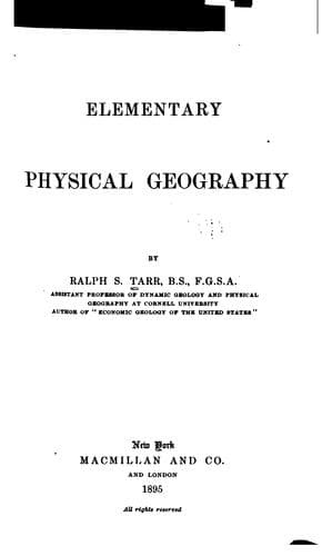 Tapa de Elementary Physical Geography