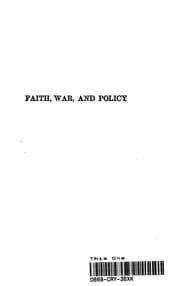 Tapa de Faith, War, And Policy