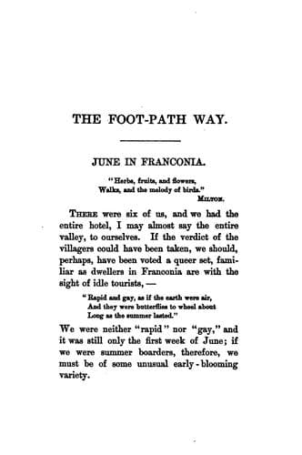 Tapa de The Foot-path Way